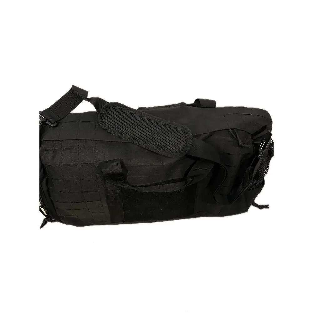 XL Tactical Canvas Black Duffel 22